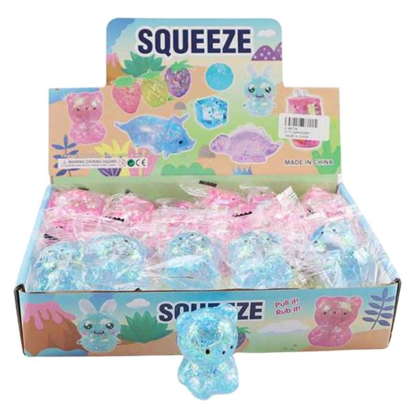 TEDDY BEAR SQUEEZE SQUISHY TOY (24 UNITS)