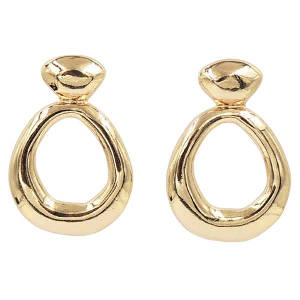CHUNKY TEARDROP  DROP EARRING