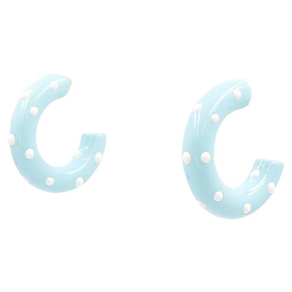 POLKA DOT HOOP  EARRING