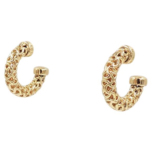 TEXTURE TWISTED HOOP EARRING