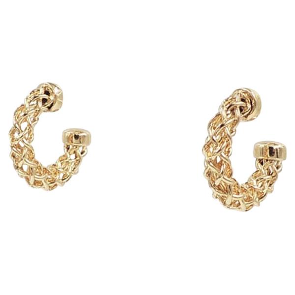 TWISTED HOOP EARRING