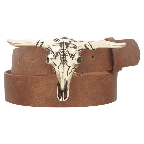 LUNA LONGHORN 3D BUCKLE BELT