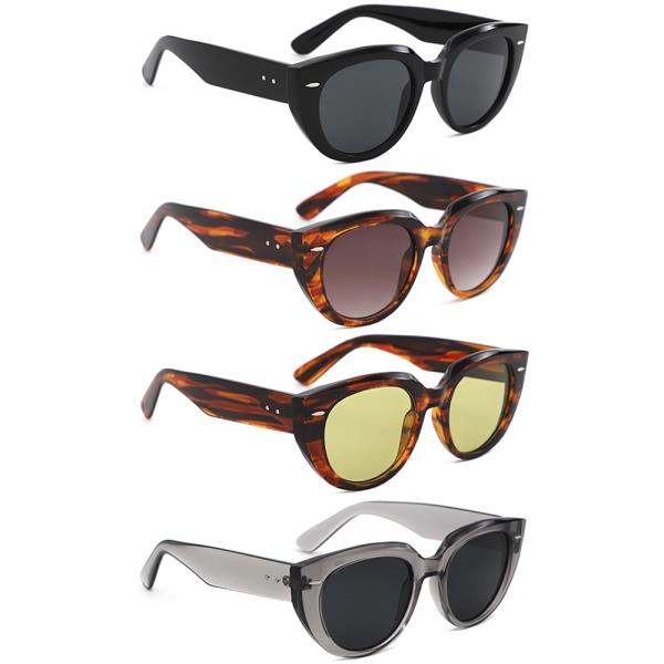 ROUND CAT EYE SUNGLASSES 1DZ