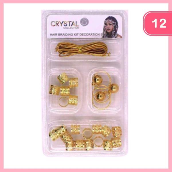 HAIR BRAID DECORATING KIT (12 UNITS)