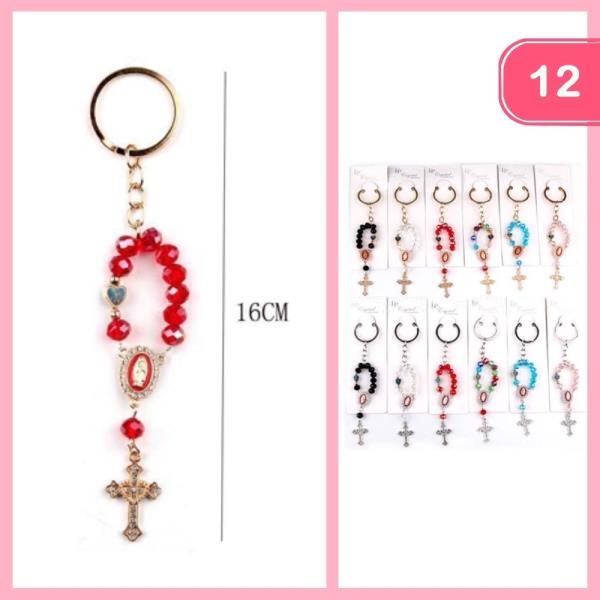 MINI ROSARY KEYCHAIN (12 UNITS)