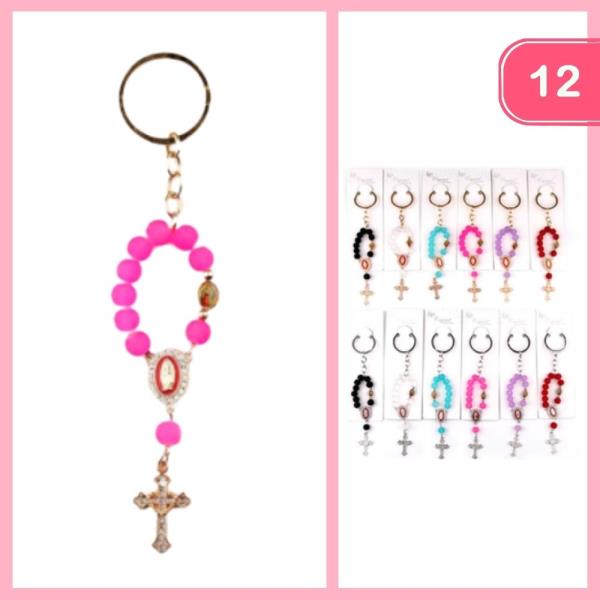 MINI ROSARY KEYCHAIN (12 UNITS)