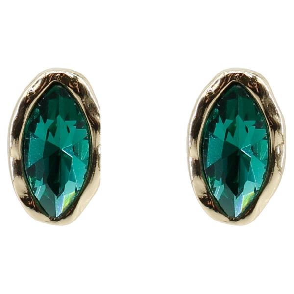 STONE STUD POST EARRING
