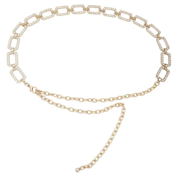 RS ACCENT RECTANGLE LINK CHAIN BELT