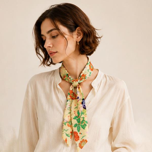 FLORAL SKINNY SCARF