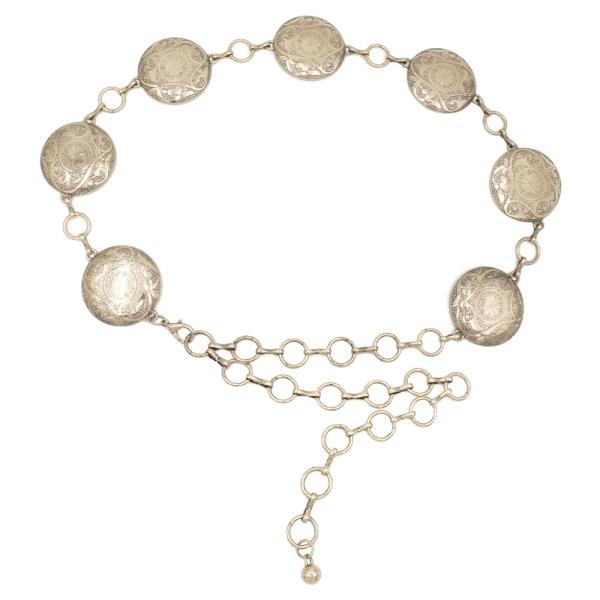 BOHO EMBOSSED LINK Y2K CHAIN BELT