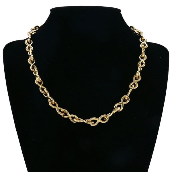 STAINLESS STEEL INFINITY CHAIN NECKLACE