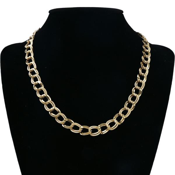 STAINLESS STEEL CHUNKY CHAIN NECKLACE