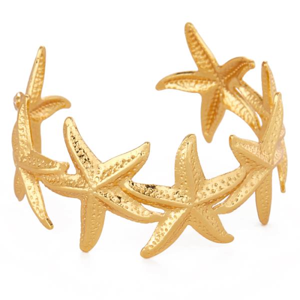 STAINLESS STEEL STARFISH CUFF BRACELET