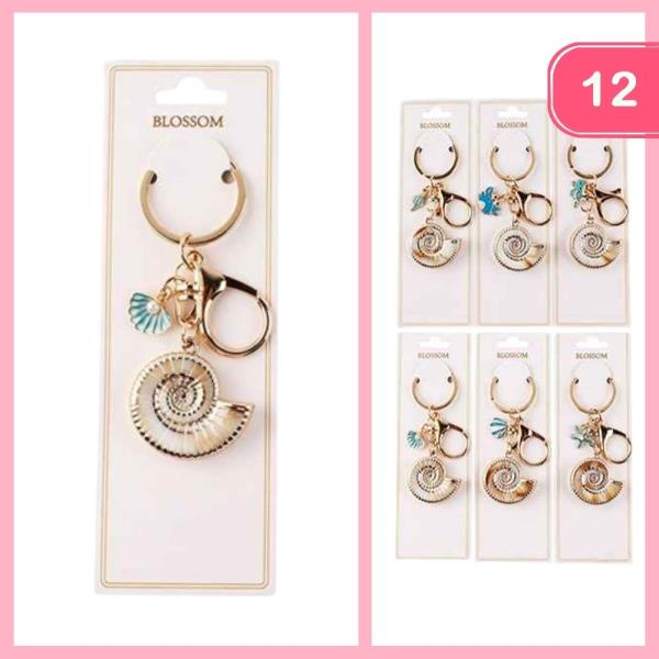 SEASHELL KEYCHAIN (12 UNITS)