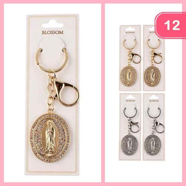 VIRGIN MARY KEYCHAIN (12 UNITS)