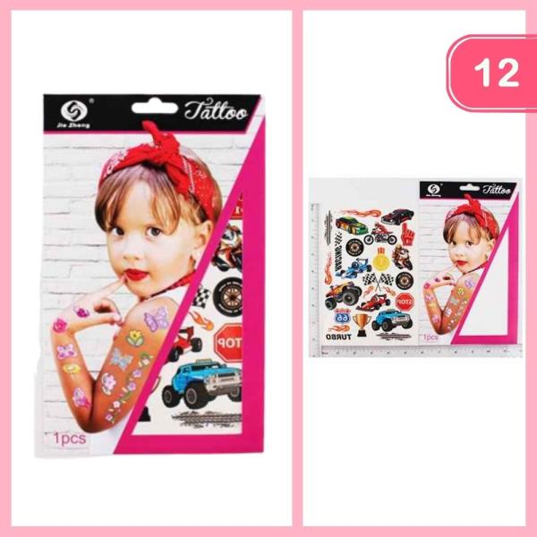 CUTE KIDS FAKE TATTOO (12 UNITS)
