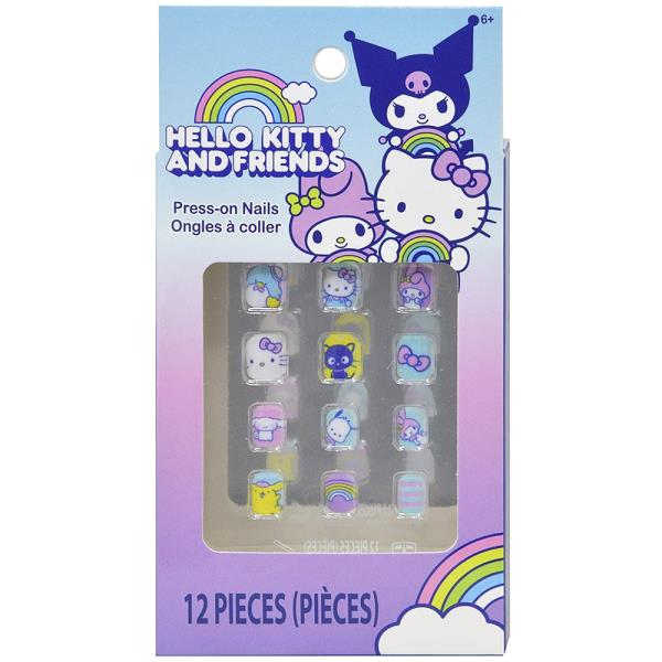 HELLO KITTY AND FRIENDS 12PC PRESS ON NAILS DECORATION