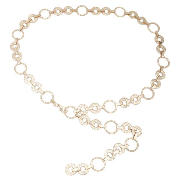 ORGANIC CIRCLE DISC LINK CHAIN BELT