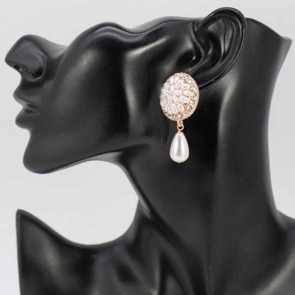 PEARL STONE MIXED POST EARRING