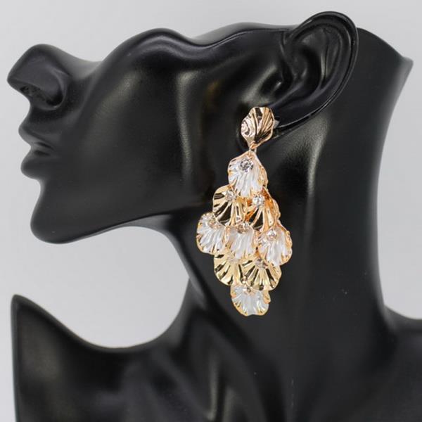 METAL DROP DANGLE EARRING