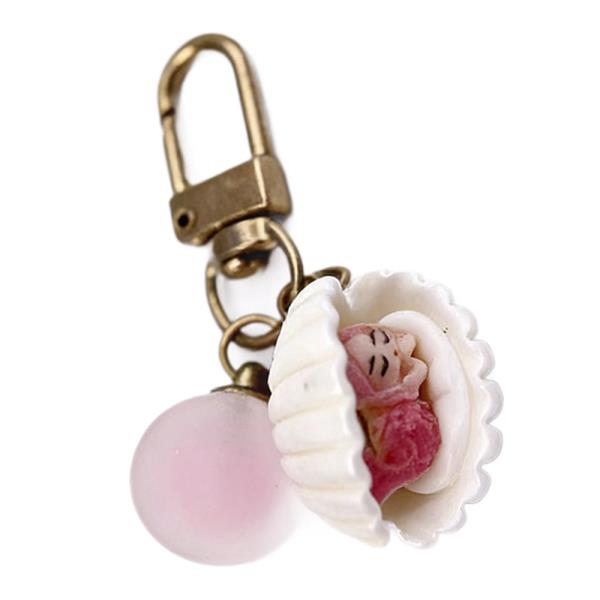 SEA SHELLS BAG CHARM KEYCHAIN