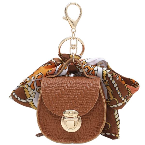 MINI SCARF BAG CHARM KEYCHAIN