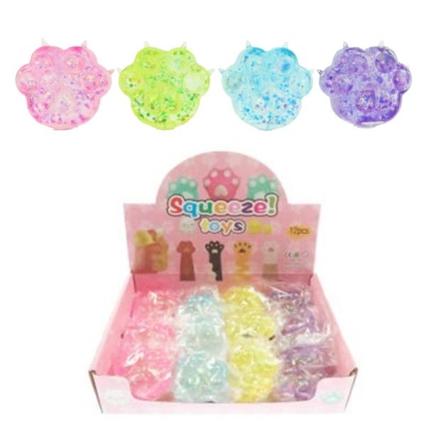 PAW SUGAR KNEAD DOUGH SQUISHY SQUEEZE TOY (12 UNITS)