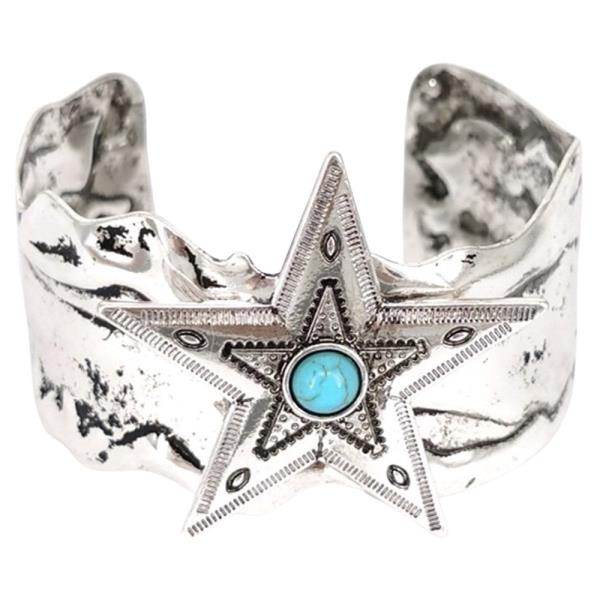 TURQUOISE STAR CUFF BRACELET