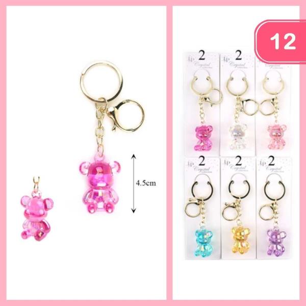 TEDDY BEAR KEYCHAIN (12  UNITS)