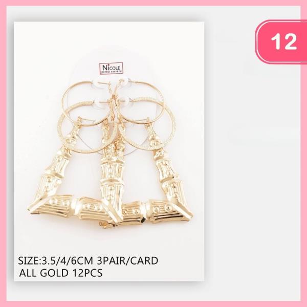 HOOP EARRING SET (12 UNITS)
