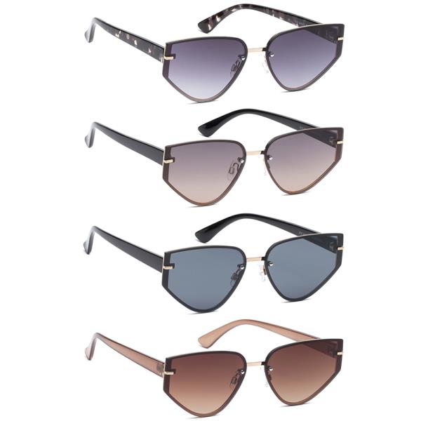 STYLISH ROUND CAT EYE SUNGLASSES 1DZ
