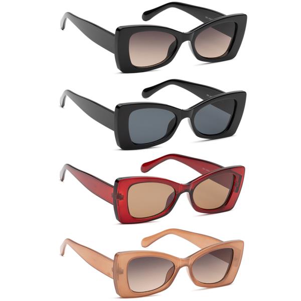 SQUARE BUTTERFLY SUNGLASSES 1DZ
