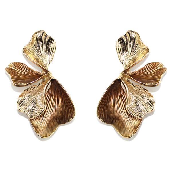 ENAMEL PETAL DROP EARRING