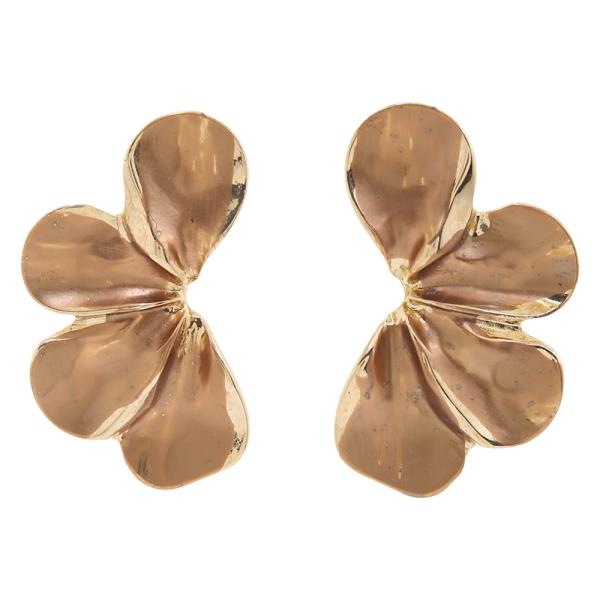 METAL PETAL STUD EARRING