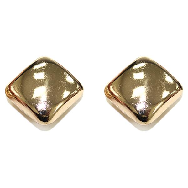 METAL SQUARE STUD EARRING