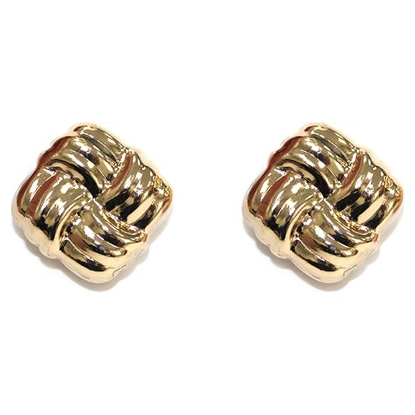 METAL KNOT STUD EARRING