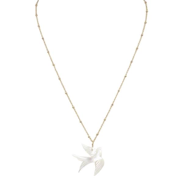 CEARMICS HUMMINGBIRD PENDANT NECKLACE