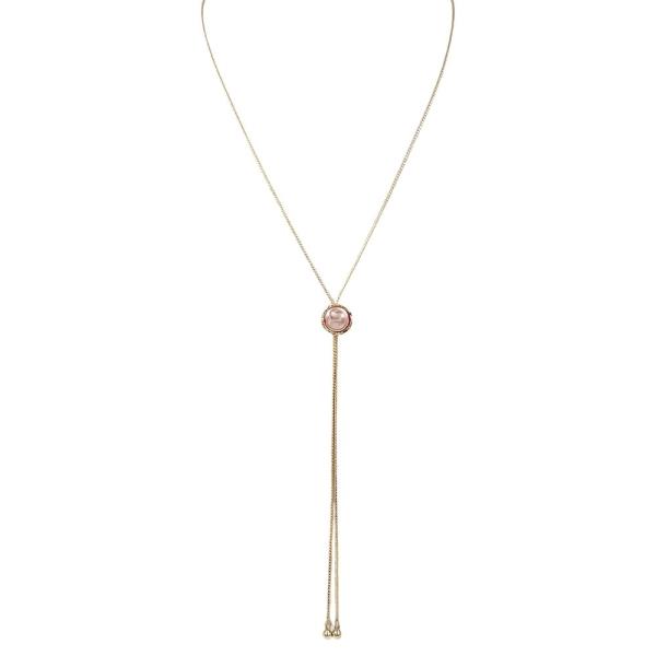 PEARL BOLO NECKLACE