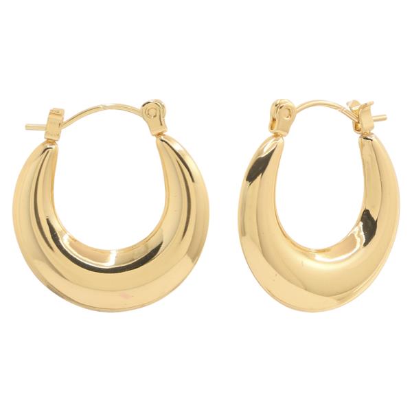 STAINLESS STEEL ROUNDED TUBE DESIGN HOOP EARRING