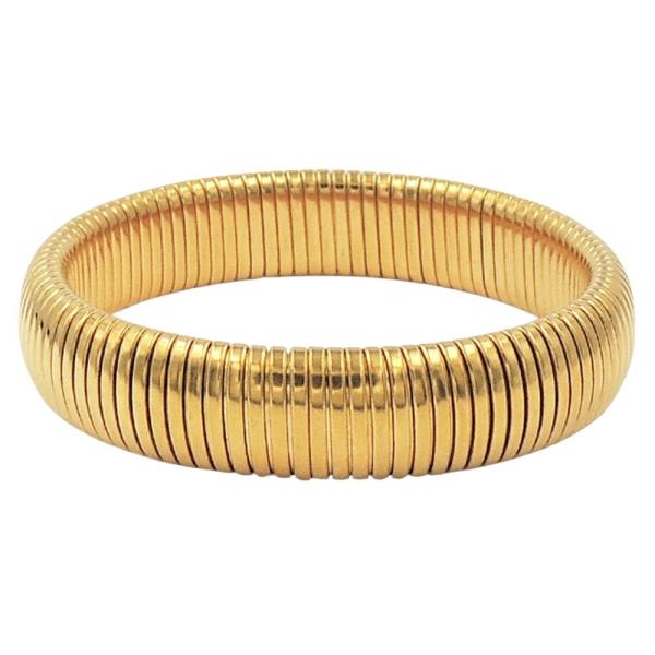 STAINLESS STEEL COIL BANGLE BRACELET
