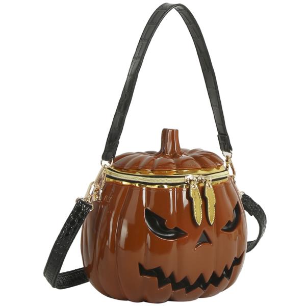PUMPKIN JACK O LANTERN SHOULDER CROSSBODY BAG