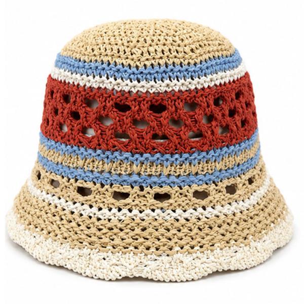STRAW BUCKET HAT