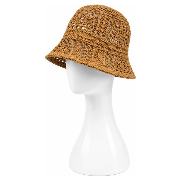 STRAW BUCKET HAT