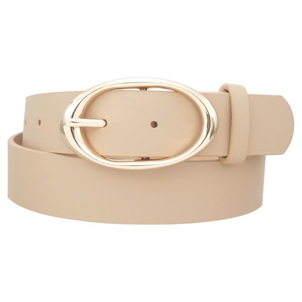 ORGANIC MINIMAL OVAL BUCKLE BELT