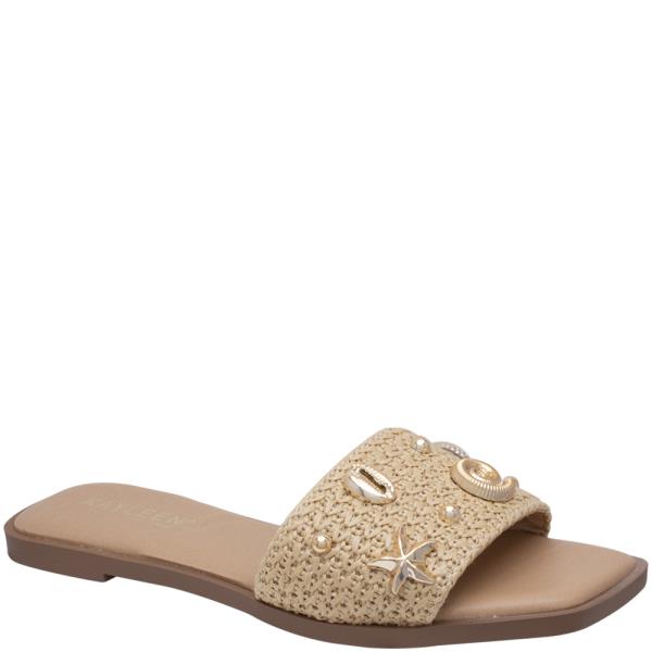 ETA-7DAYS SEA STAR SHELL EMBELLISHED SLIDE