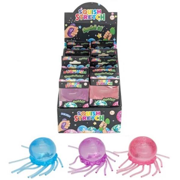 JELLY FISH SQUISHY SQUEEZE TOY (12 UNITS)