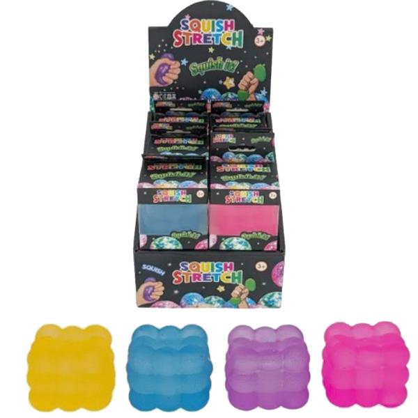 BUBBLE CUBE SQUISHY SQUEEZE TOY (12 UNITS)