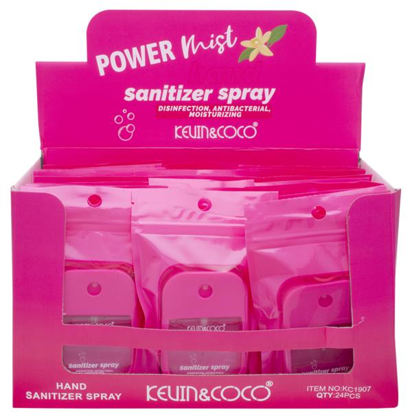 KEVIN AND COCO POWER MIST VANILLA HAND SANITIZER SPRAY (24 UNITS)