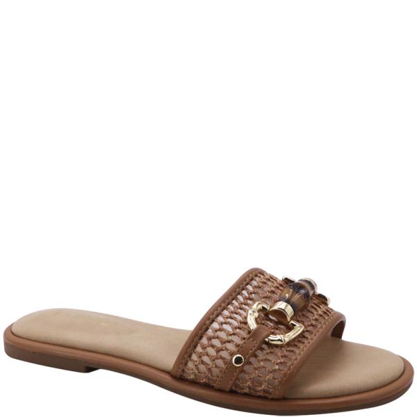BAMBOO HORSEBIT WOVEN SLIDE