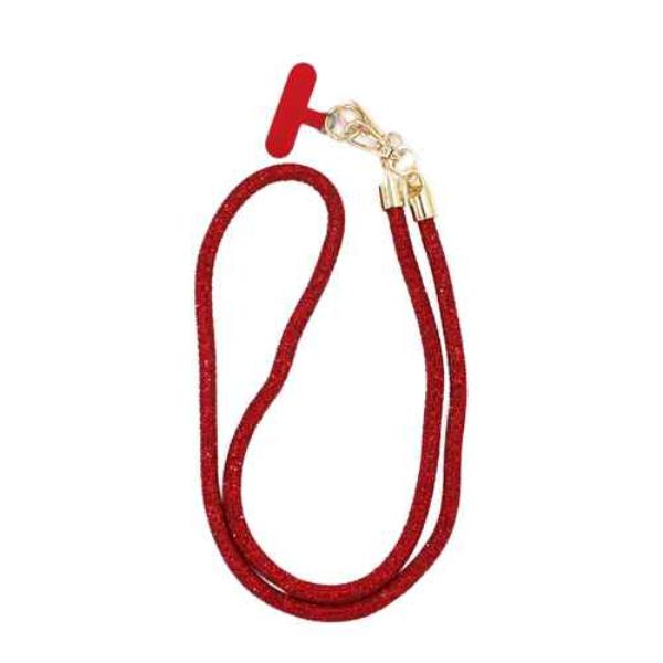 RHINESTONE PHONE HOLDER STRAP NECKLACE